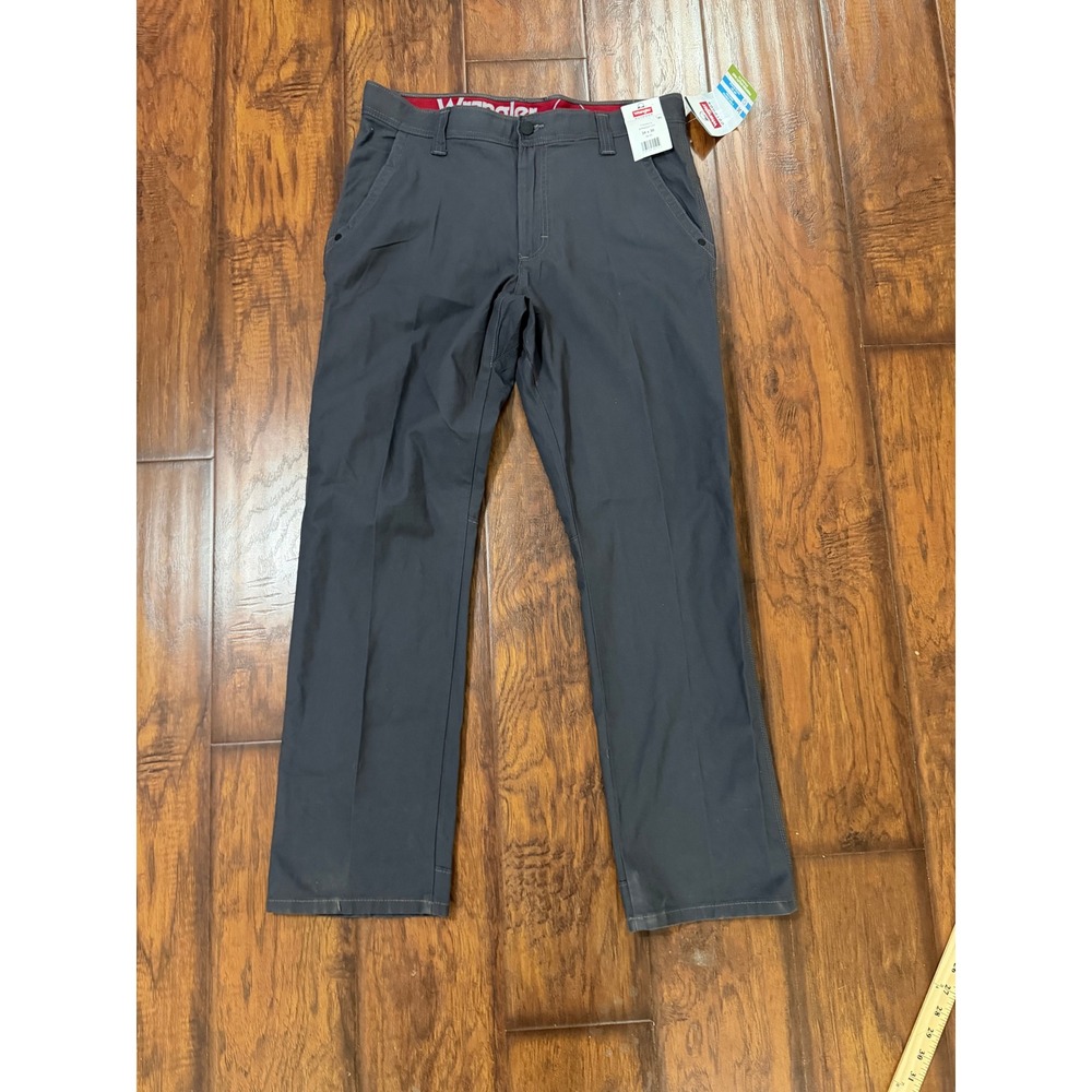 Wrangler Frontier Utility Pants Mens 34x30 Gray New Straight Fit Stretch UPF 50+